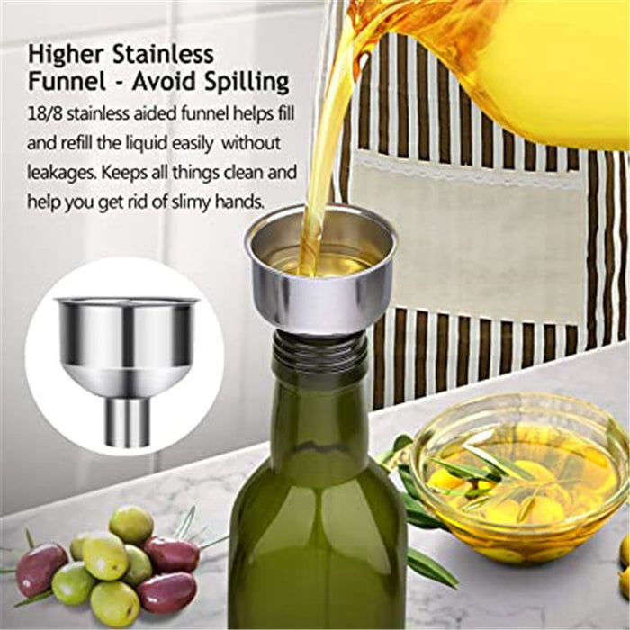 Olive Oil Bottle Container Holder Dispenser Decanter for Kitchen Premium Cooking