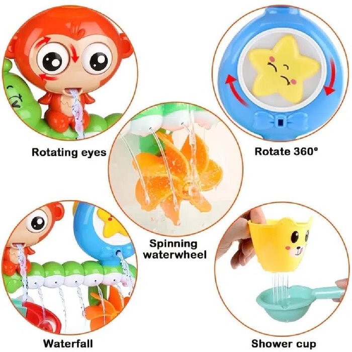 Bath Toy, Bathing Shower Toy Monkey Rotating Toy