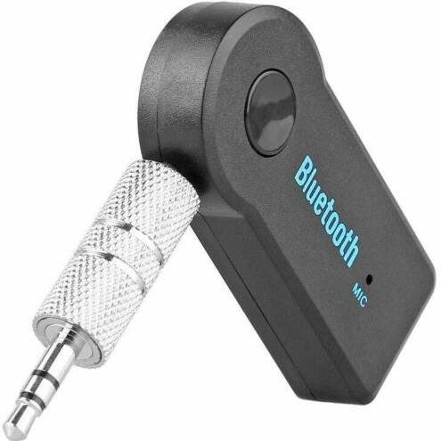 wireless bluetooth receiver 3.5mm aux audio stereo music hands free car adapter
