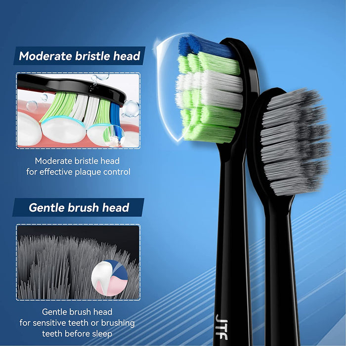 Teeth Whitening Toothbrush with 6 Brush Heads
