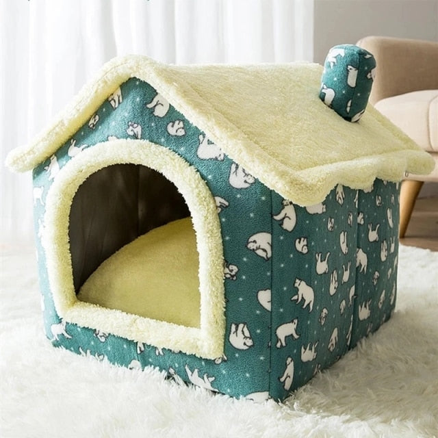 Foldable Dog House Kennel Bed