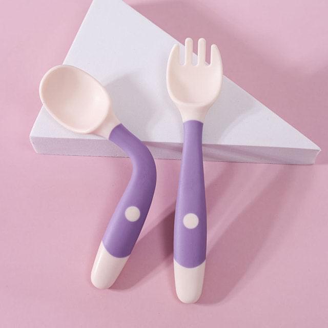 2PCS Silicone Spoon Fork
